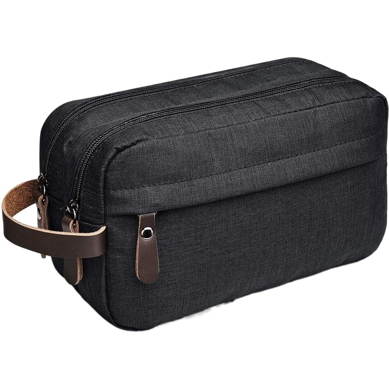 Bolsa de Aseo para Hombre al por Mayor, Bolsa de Cosméticos Portátil de Tela Oxford, Bolsa de Almacenamiento Impermeable para Viajes de Negocios, Separación de Seco y Húmedo