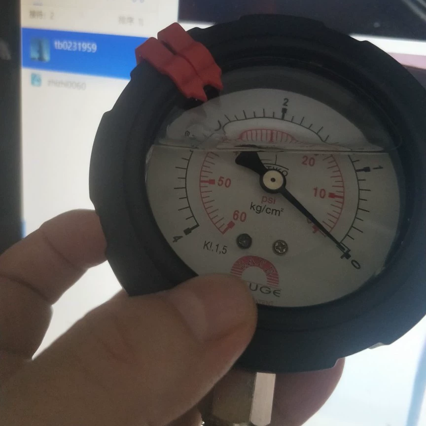 Двусторонний манометр Тайвань Huaji SAFE, внешний зубчатый мембранный манометр из полипропилена