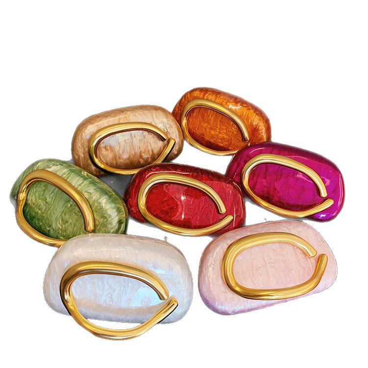 Bolsa de cena transfronteriza, dama de alto nivel, bolsa de mano de lujo ligera, cadena de bolsas acrílicas, bolsas de mano de boda