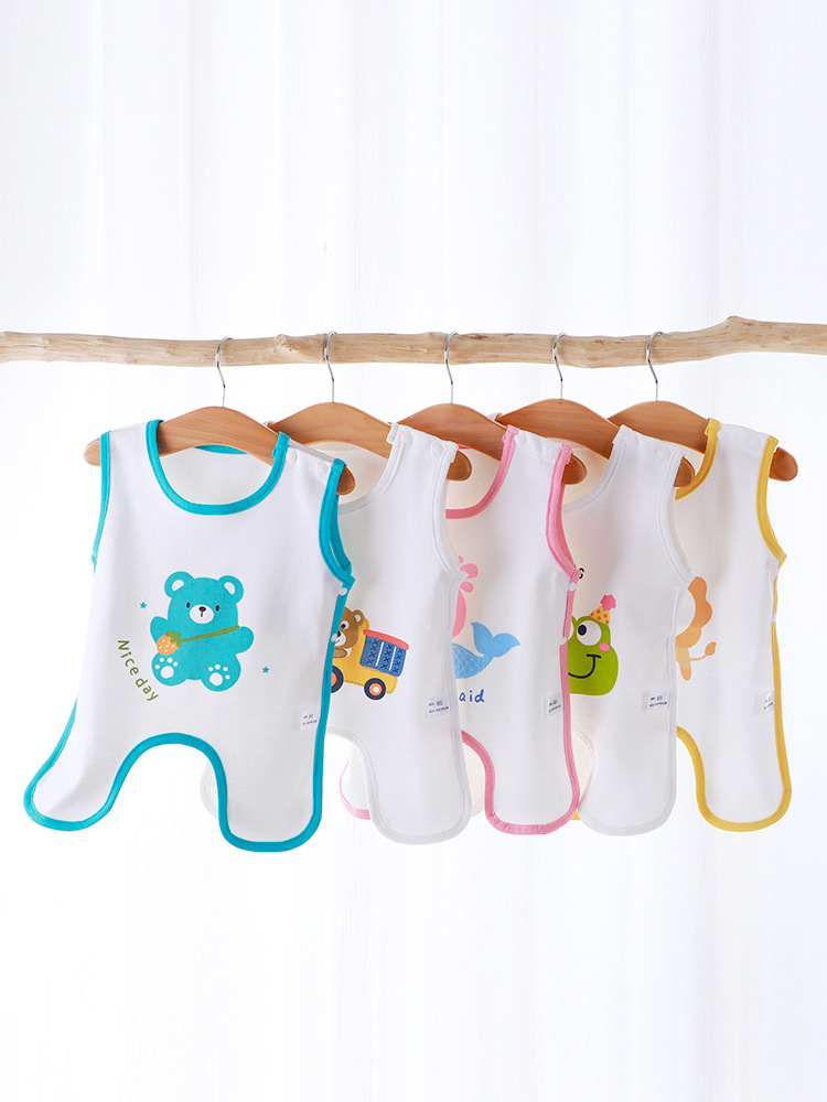 Barriga para bebé de algodón transpirable, ligera – para dormir y evitar resfriados, verano.