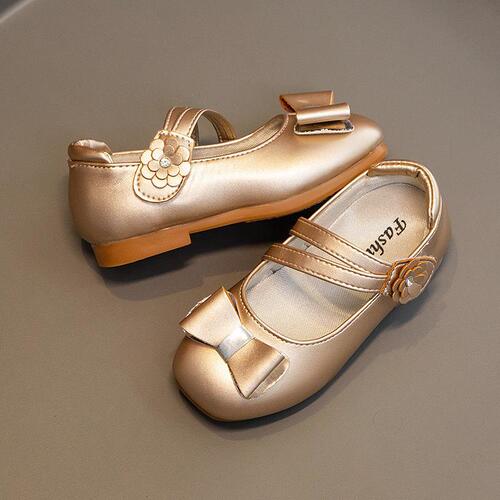 Square-toe girls' shoes, children's shoes 2025, mid-heel princess shoes, unisex shoes for older children