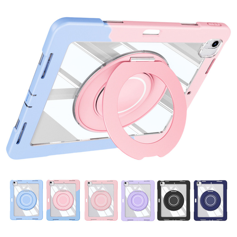 Suitable for iPad Pro Protective Case 12.9 Transparent Acrylic 2018 Anti-Fall 2025 Air7 Tablet Case Air6 Stand