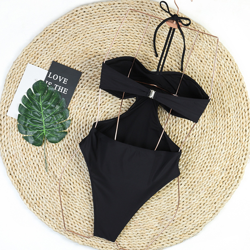 Women's Simple Style Solid Color 1 Piece One Piece Swimwear display picture 7