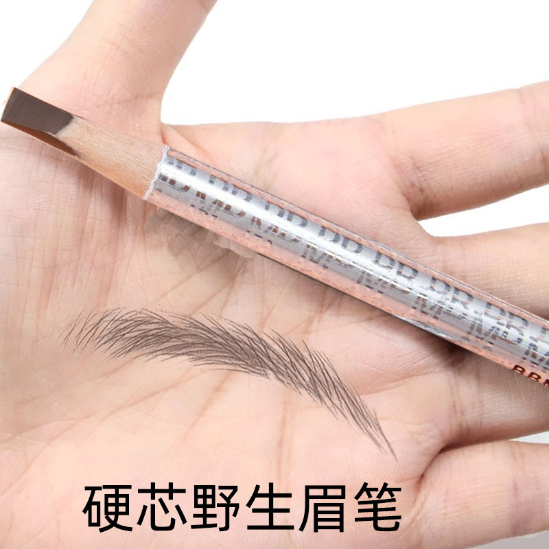 Makeup Artist's Special Hard-Core Duckbill New Bbm Machete Pattern Embroidered Eyebrow Pencil Sharpening Waterproof and Anti-Numbing Peelable Color Pen
