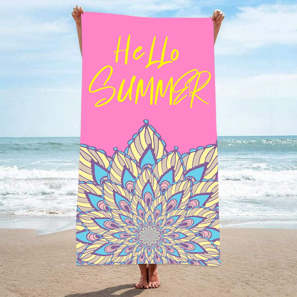 Quick dry double-sided beach cartoon cute bath towel, (Physicals), Amazon