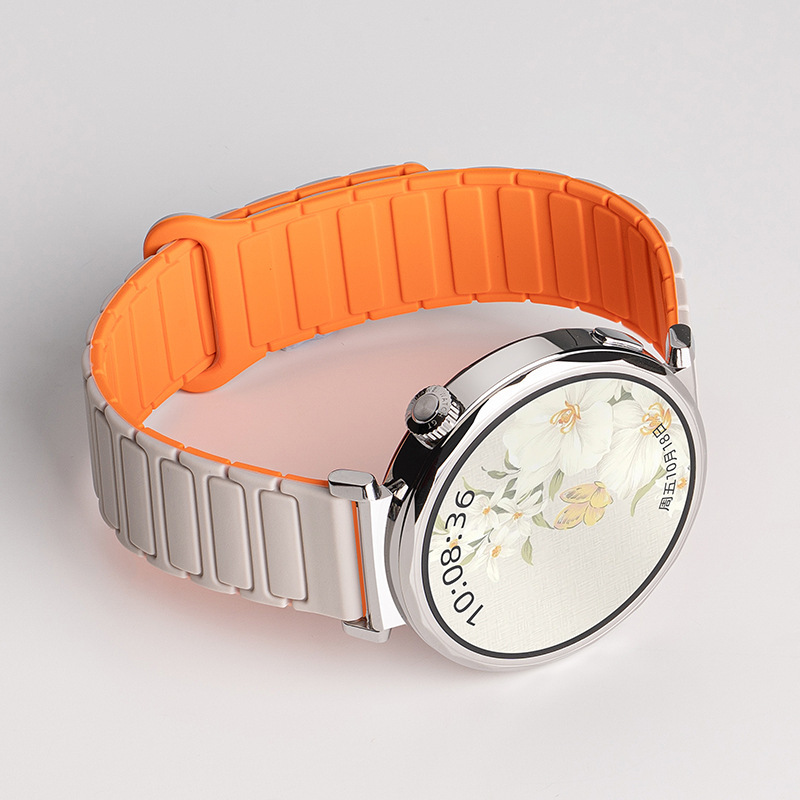 外国貿易に適した Huawei gt5 ウォッチ watchgt4 レディース watch4pro シリコン磁気吸引同じスタイルの高級時計ストラップ|undefined