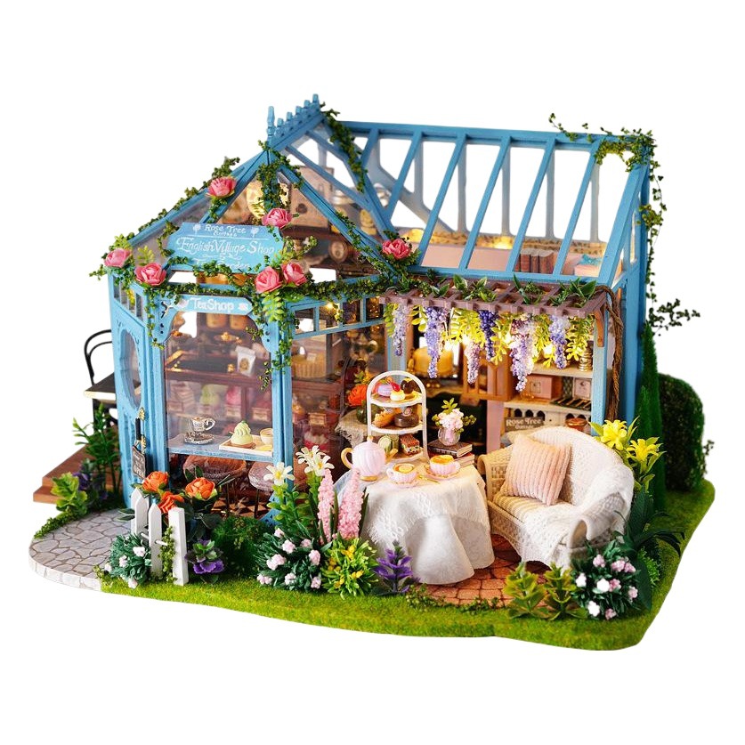 Casa inteligente DIY casa hecha a mano modelo Villa montado juguete creativo novia regalo de cumpleaños