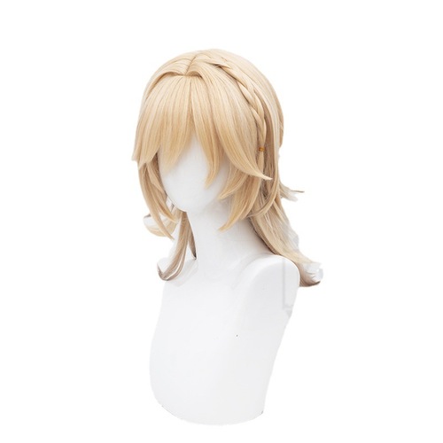 Xiaoyaoyou Genshin Impact Xumi Kawi light golden gradient mixed brown style medium-long hair cosplay wig