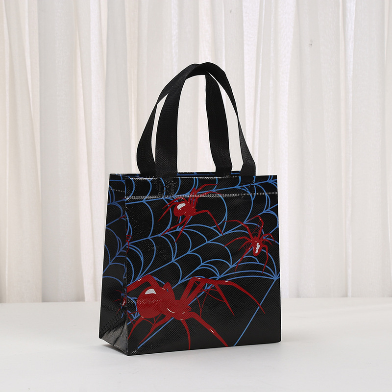 現物スパイダーテーマレジ袋スパイダープリント包装袋不織布手提げ袋パーティーギフト袋キャンディー|undefined