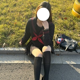 In-Stock Direct Shipment Authentic Japanese-Style Original Jk Uniform Red Three-Piece Sailor Suit College Style Plus-Size Class Uniform Graduation Outfit for Women