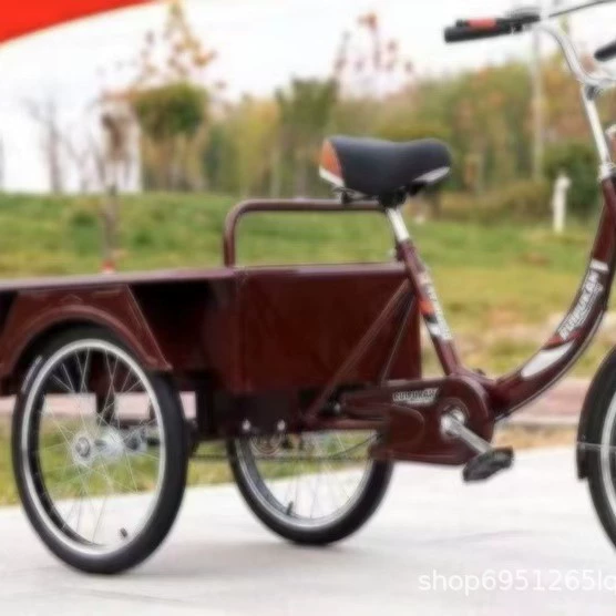 Новая модель трёхколёсного велосипеда для людей среднего и пожилого возраста, лёгкий малый трёхколёсный велосипед с педалями для пожилых людей, грузовой рикша