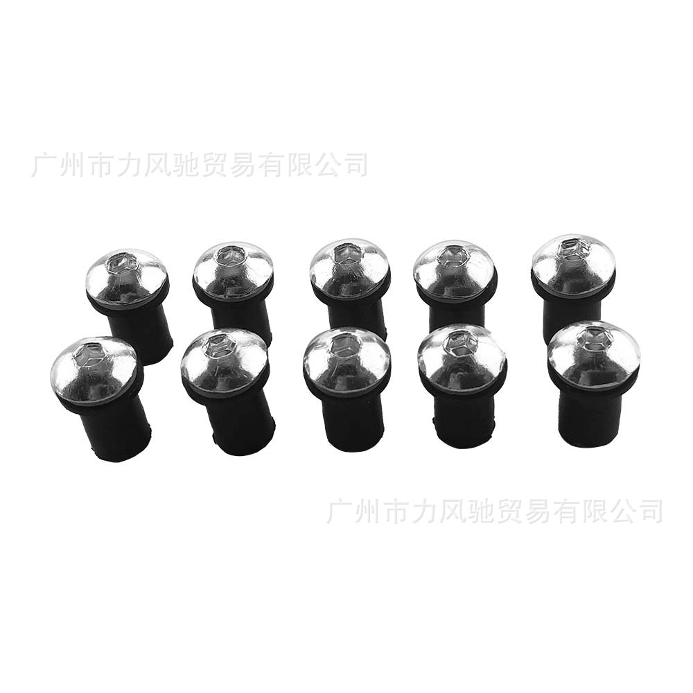 Adecuado para tornillos de parabrisas de motocicleta, decoración de fijación de tornillos de parabrisas de 5mm, tornillos de parabrisas modificados