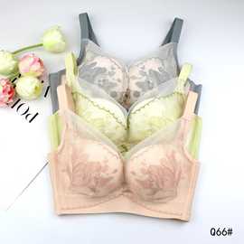 爱S Q66#尾货无侧骨34-38中厚B杯舒适聚拢侧收调整文胸批发特卖跑