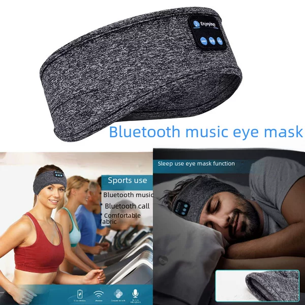 Bluetooth 5.3 Music Sleep Eye Mask Detachable Key Body Yoga Sweat Absorbing Headband Outdoor Running Bluetooth Headband