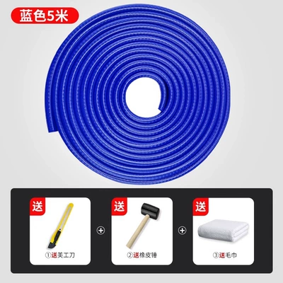 Anti-collision Strip Car Anti-scratch and Scratch, Qapı və bamper qoruyucu zolaqlar - blue-5-m-for-4-car-doors-hammer-art-knife-cleaning-towel-2