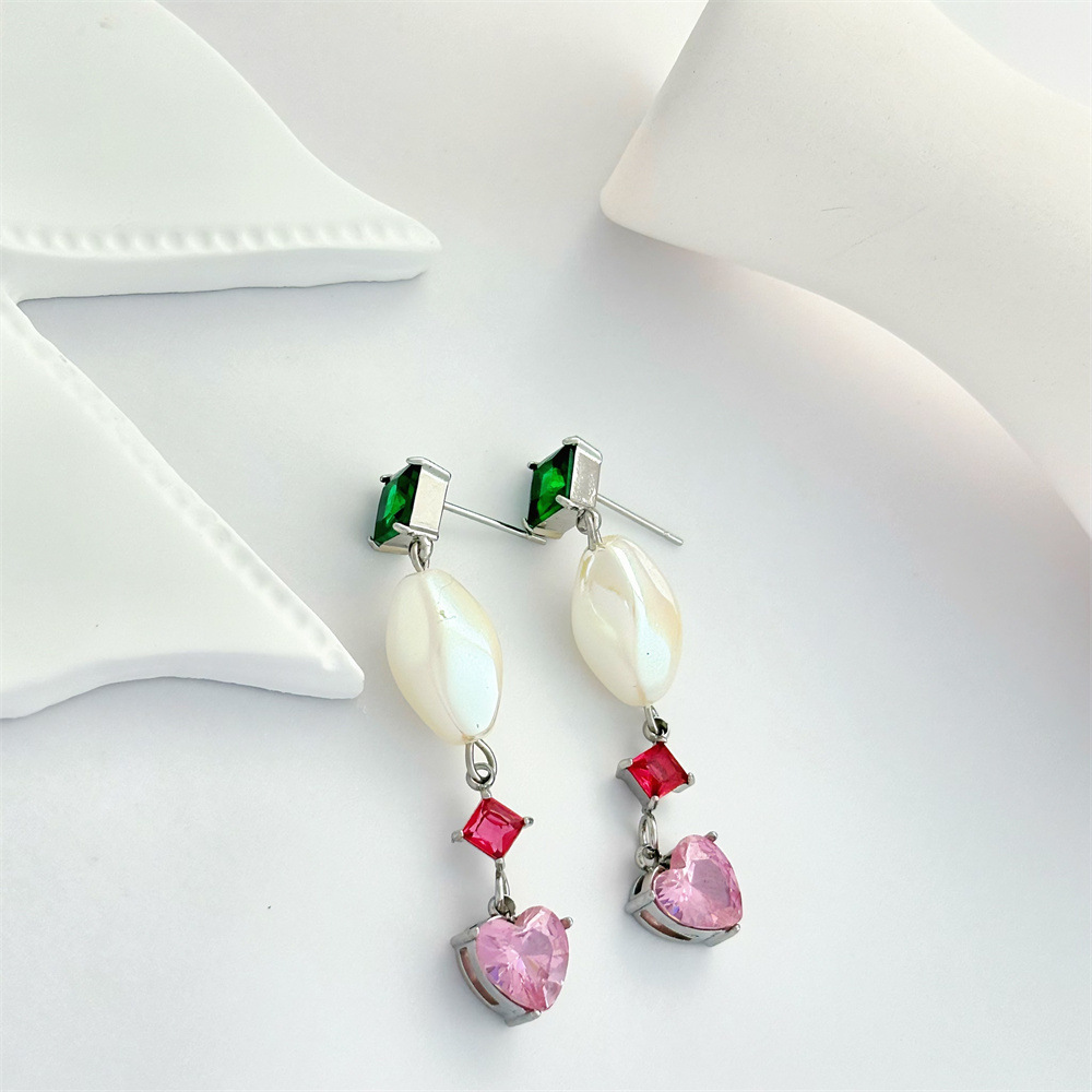 1 Pair Geometric Retro 304 Stainless Steel Drop Earrings display picture 4