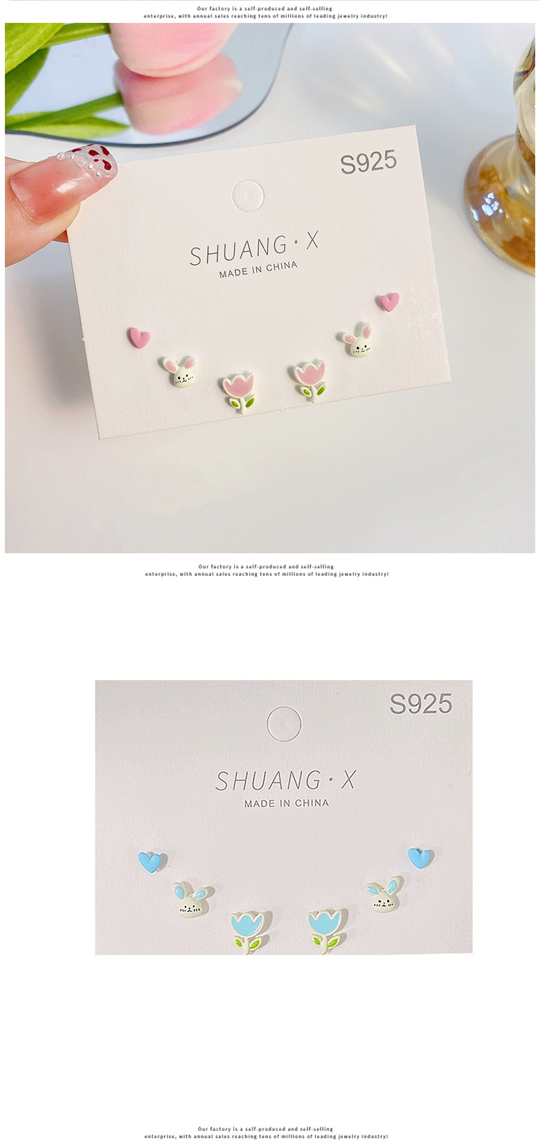 Fashion Heart Shape Alloy Spray Paint Womenu0027S Ear Studs 1 Set