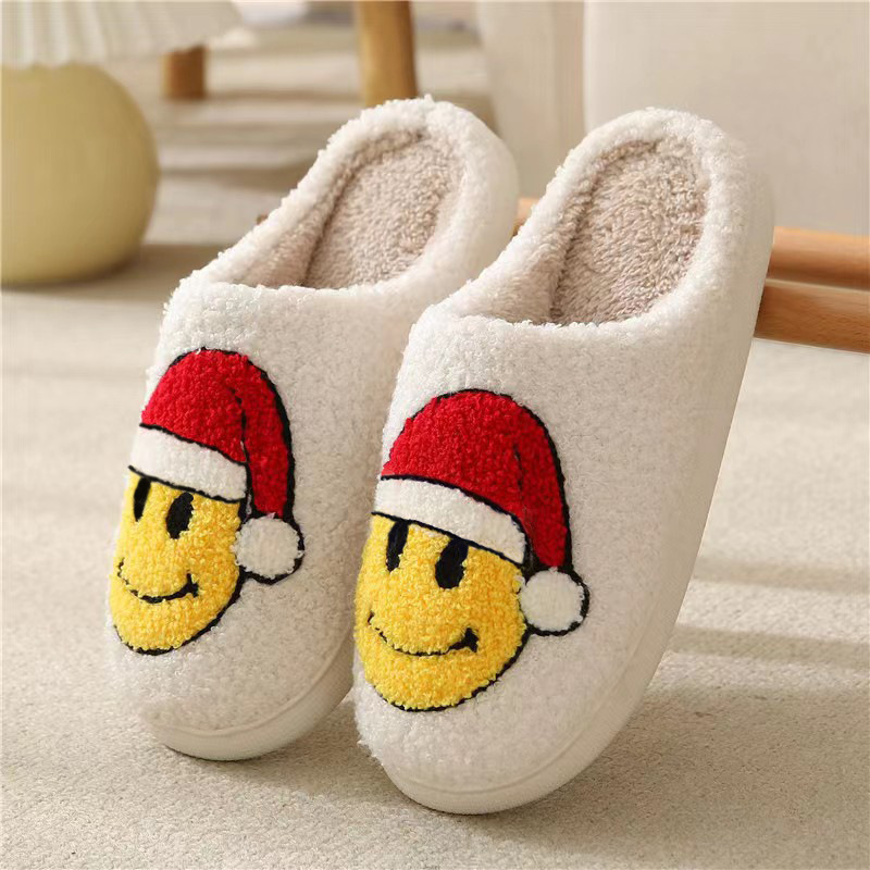 thumbnail image 1 of Zapatillas populares de algodón para mujer, pantuflas de algodón cálidas de felpa para invierno, Navidad y Halloween, para interior y hogar, 1 of 5