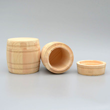 竹制茶叶罐敞口式咖啡豆储物罐旅行便携式竹筒木质礼品包装小木桶