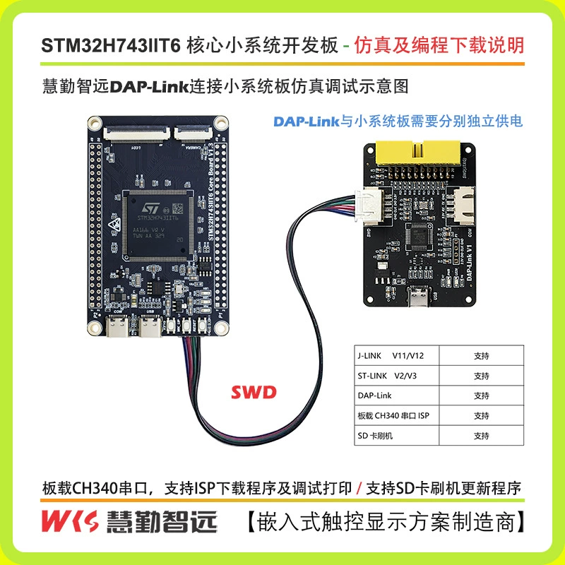Отладочная плата STM32H743, основная плата, малая системная плата STM32H743IIT6, рутинный открытый исходный код
