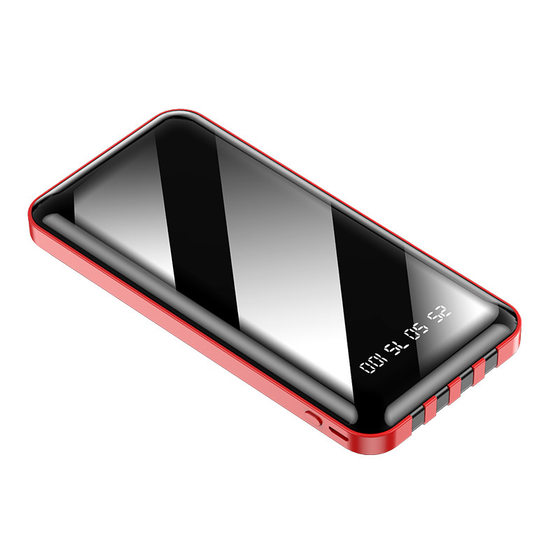 Large-capacity mobile phone universal self-belt charging treasure 20000 mA mirror fast charging mobile power a generation of hair