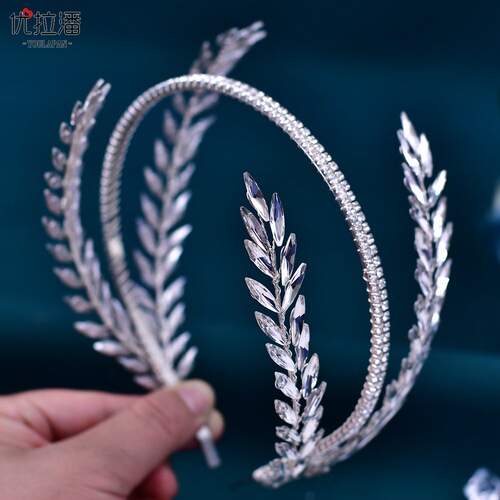 Youlapan European and American new wedding dress accessories bridal headwear simple wedding accessories rhinestone headband HP528