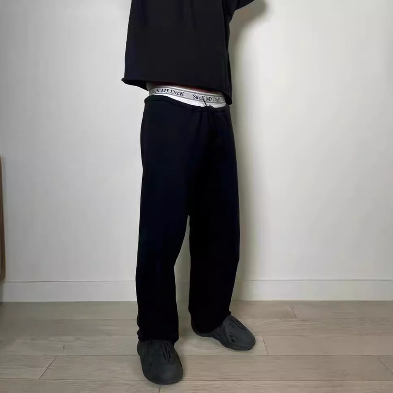 Yeezy Kanye YZYVultures Velvet Pants American High Street Loose Straight Casual Sports Pants for Men and Women Yeezy Kanye YZYVultures Velvet Pants American High Street Loose Straight Casual Sports Pants for Men and Women