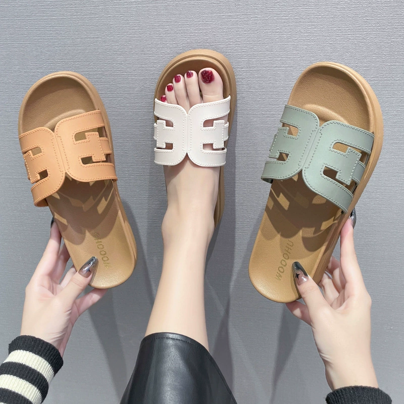 Новый сетевой красный леди полые тапочки