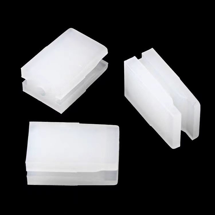 LED白色尼龙三孔灯柱方形灯座间隔柱三孔扁形绝缘柱二极管隔离柱