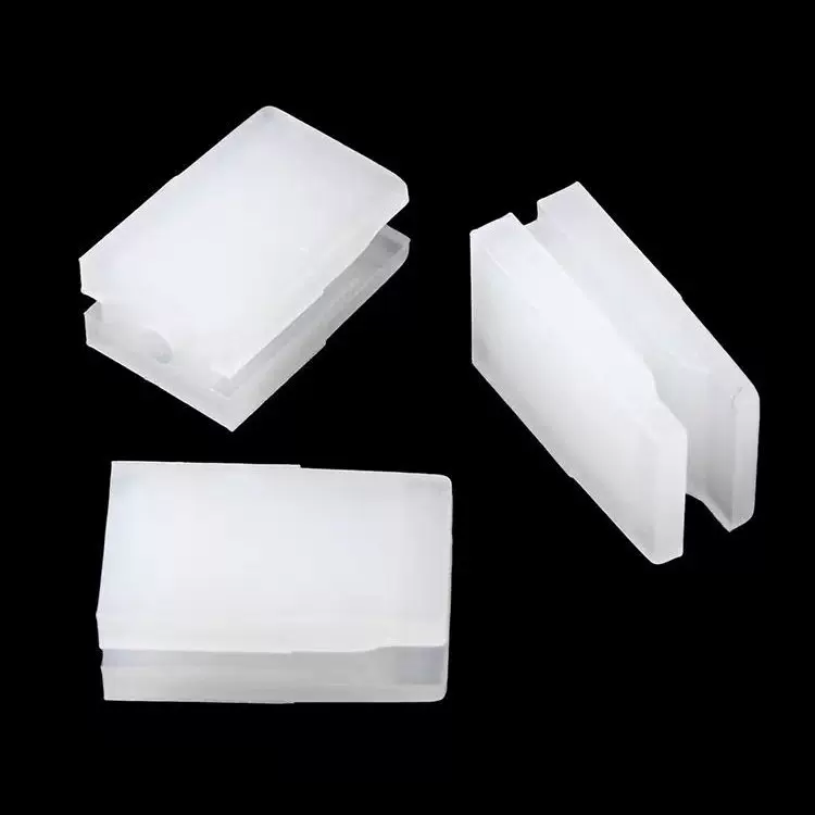LED白色尼龙三孔灯柱方形灯座间隔柱三孔扁形绝缘柱二极管隔离柱