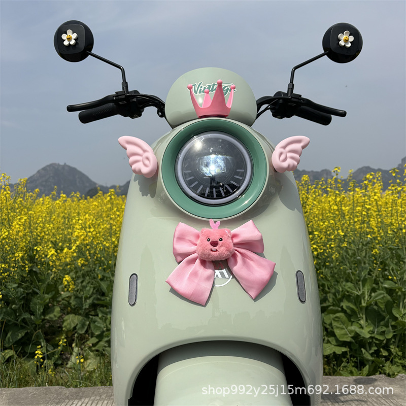 Tailg Accessories Electric Vehicle Decoration Accessories 2025 Niu Electric Car Modification Helmet Stickers Emma Metaverse