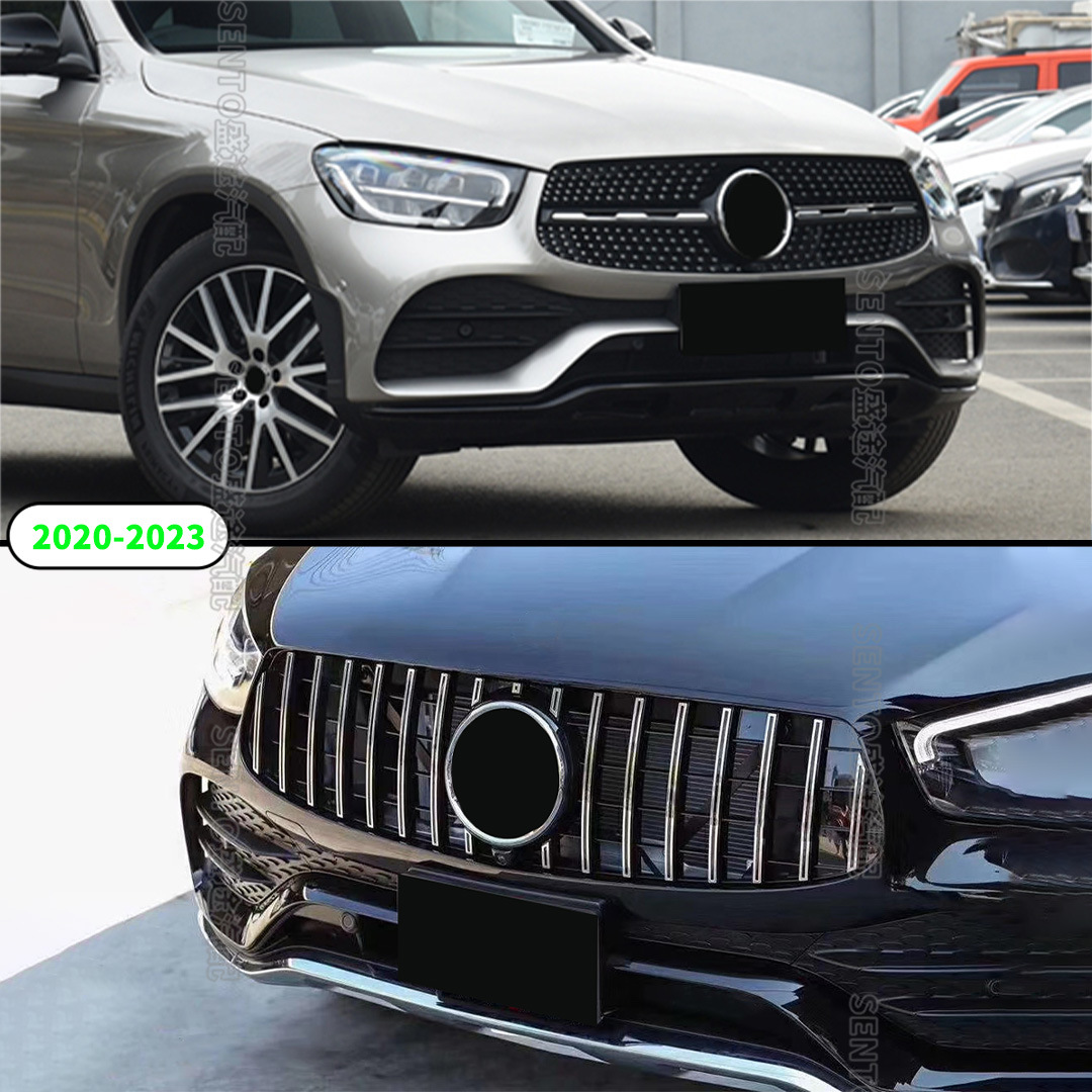 Applicable to 2015-2023 Mercedes-Benz GLC sedan Coupe C253 X253 modified medium mesh starry GT grille