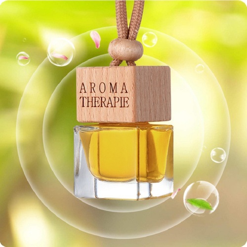 Car Aromatherapy Pendant Car Perfume Essential Oil Car Fragrance Men's and Women's Aromatherapy Glass Hanging Bottle Hanging One Piece Dropshipping