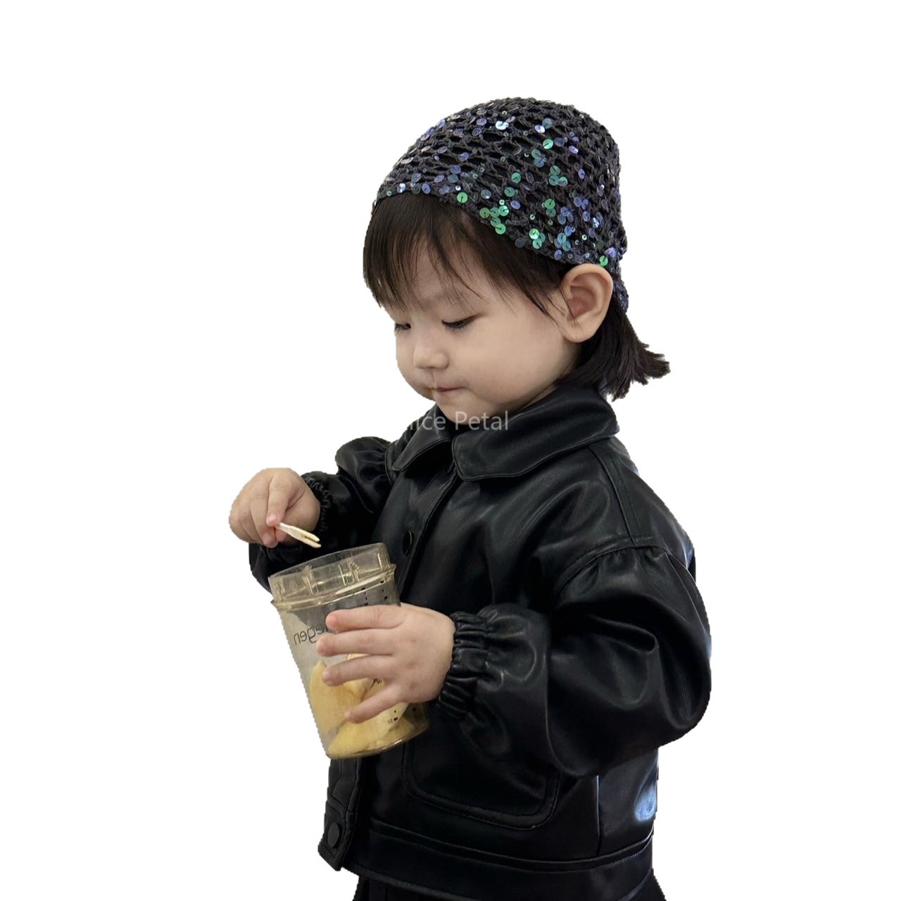 Sombreros para niños, sombreros de red de pesca, sombreros de lentejuelas genuinos, sombreros de punto para niñas, sombreros de lana para bebés, moda coreana