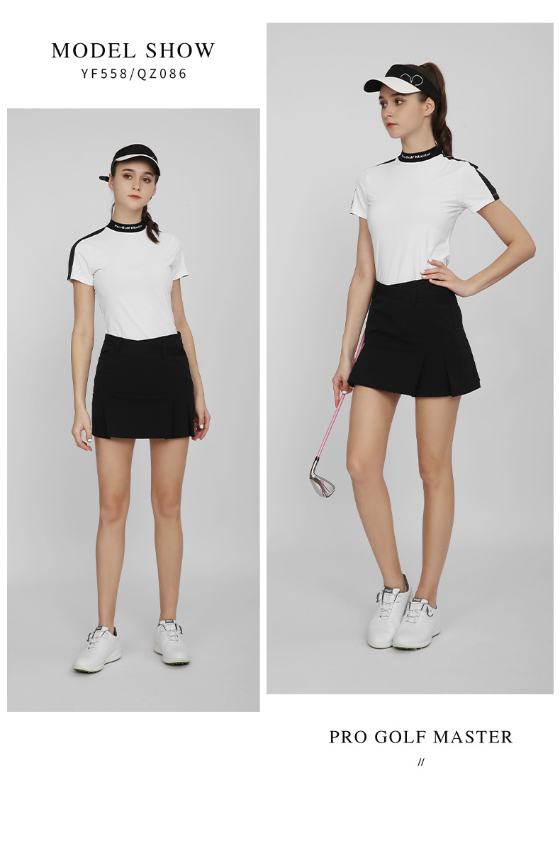 Váy golf nữ dáng culottes phối quần short thể thao co giãn nhanh khô — QZ086-váy kaki, QZ086-Váy trắng, QZ086-váy đen chi tiết 12