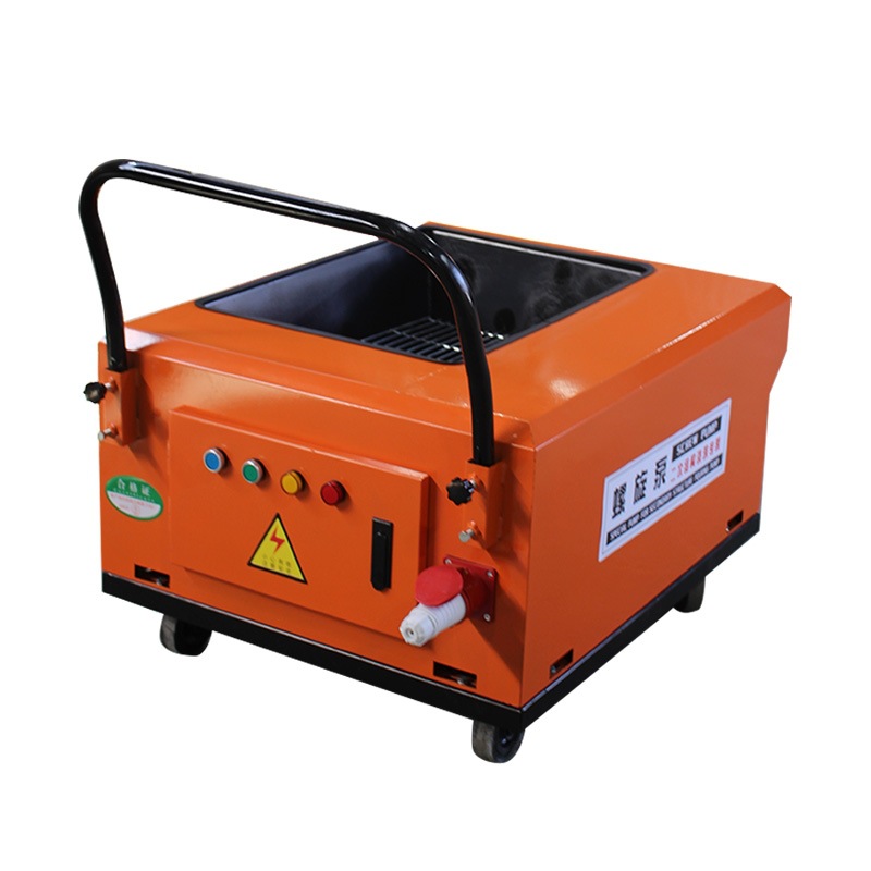 Bomba de transporte de hormigón de estructura secundaria eléctrica pequeña bomba de mortero máquina de alimentación de hormigón bomba de suelo de hormigón diesel