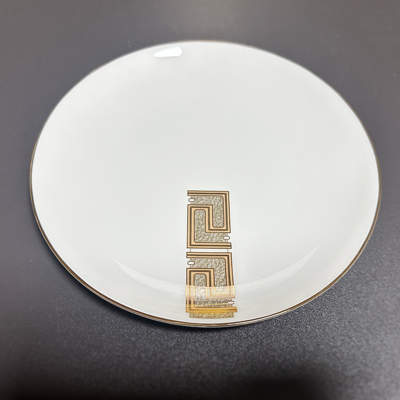 金典皮纹骨瓷酒店台面餐具摆台日用瓷5头10头11头碗碟勺餐厅会所|undefined