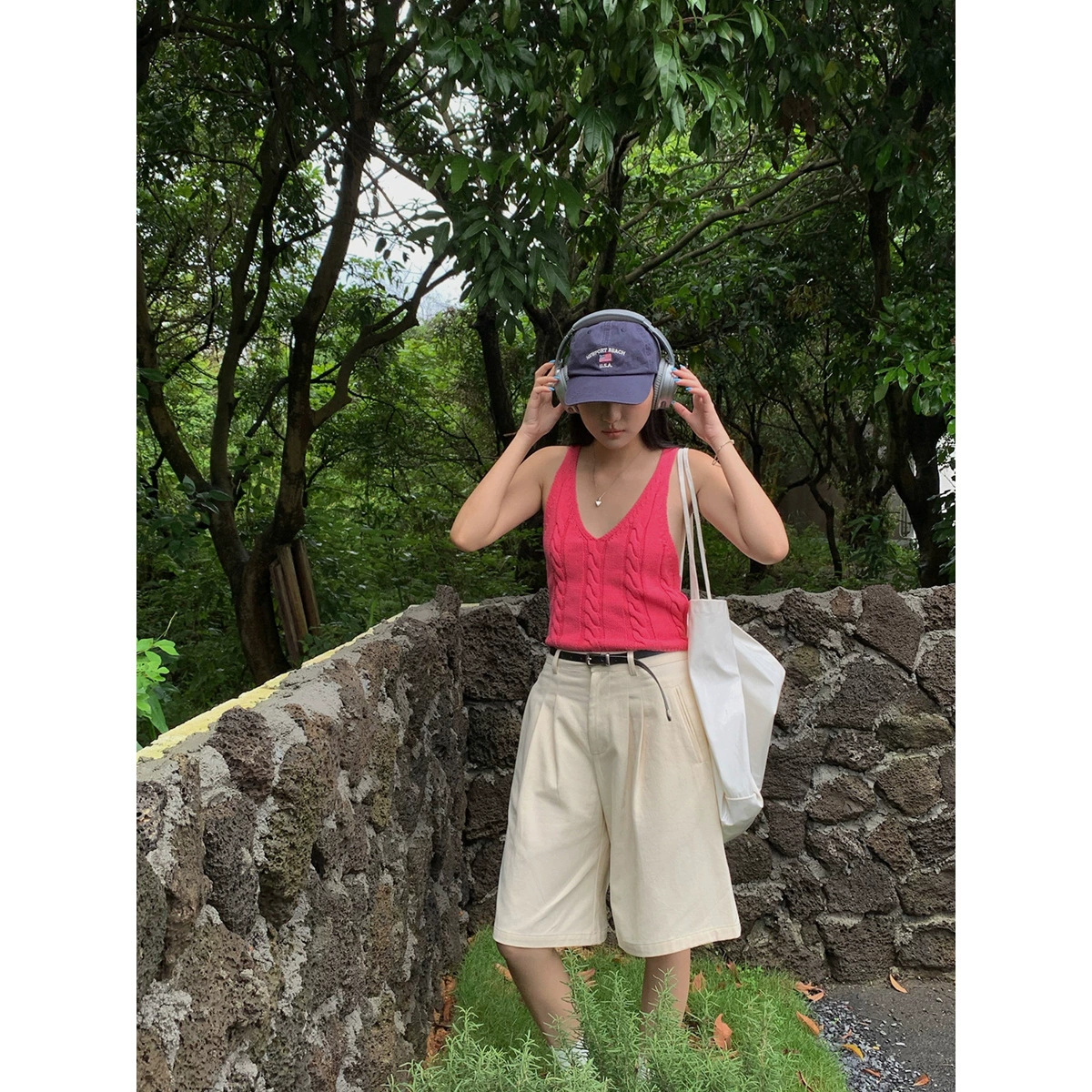 Yi Eo inbyinv трикотажный топ с воротником