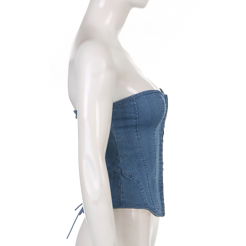Summer Season Women'S Gender Wholesale Women'S Streetwear Solid Color Backless Tank Tops