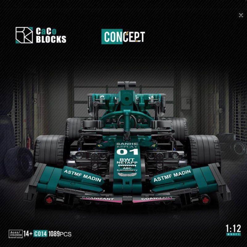 Kickoff McLaren F1 Mercedes Beetle High Difficulty Decompression Assembled Building Blocks Toy Ornaments Cross-border Wholesale
