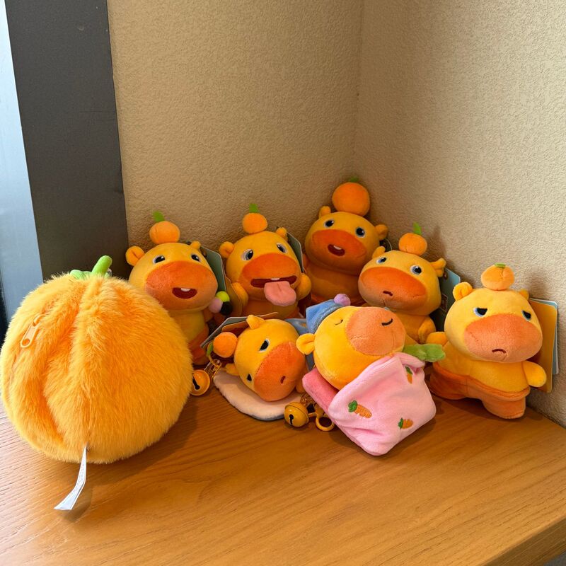 本物のスポット DuoAi Capybara Lulu 周辺ぬいぐるみ面白いスクールバッグバッグペンダントキーホルダー人形ギフト|undefined