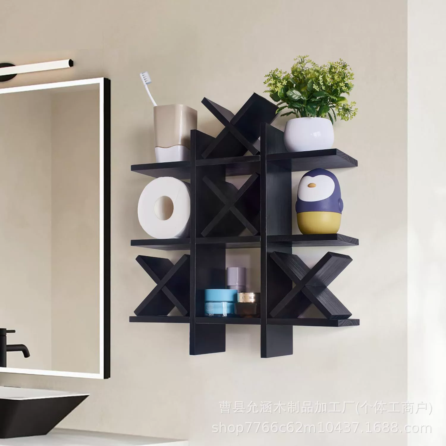 Трансграничная деревянная полка для хранения туалетной бумаги подвесной настенный шкаф для ванной комнаты для гостиной Спальня подставка для хранения бумажных полотенец