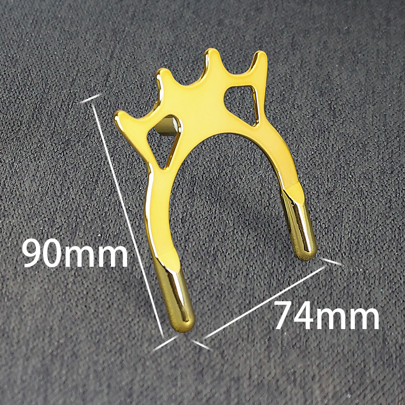 Golden metal high fork