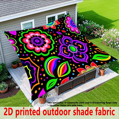 Avtomobil yan çətirləri: mandala flower sunshade, outdoor - zyb-522-150150cm