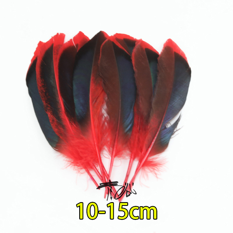 Fábrica directa pequeña serie de plumas rojas DIY accesorios accesorios de artesanía ropa accesorios escenario plumas
