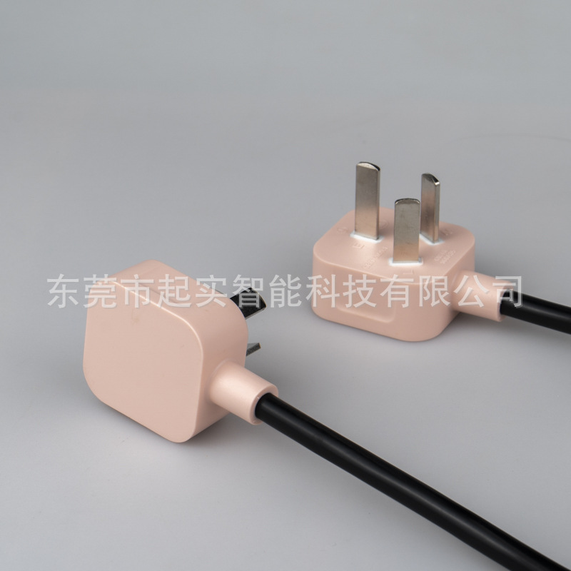 国标三插方型插头线 3芯方形头电源线 品字尾小家电电源线