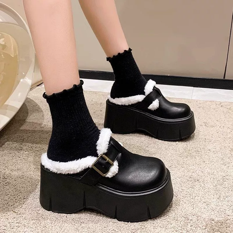 Winter fleece keep warm slippers, for teenagers