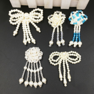 2023 manufacturers new pearl hanging tassel nail beads fashion simple design DIY clothing accessories embroidered shoes