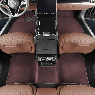 Modelə uyğun ayaqaltı — mats, original car carpet - customized-20mm-thickened-single-piece-drivers-seat-amber-coffee