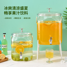高颜值方形冷水壶带龙头家用冰箱适用夏季果汁饮料桶手提